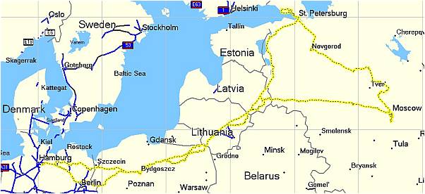 Map: Route to Russia 2photos/2006