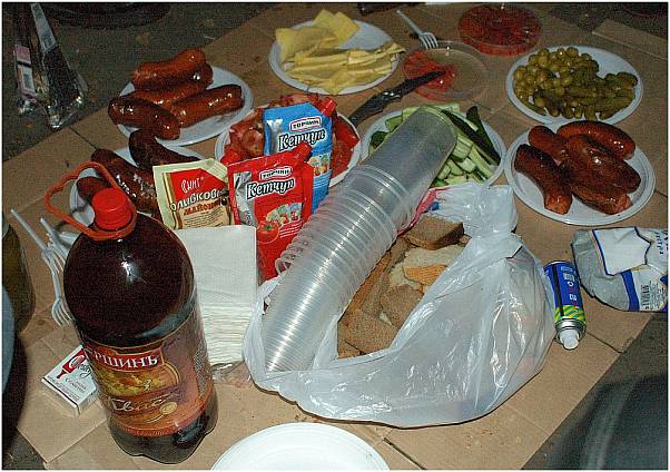 food for our barbecue party in the woods near Podolsk(RU)