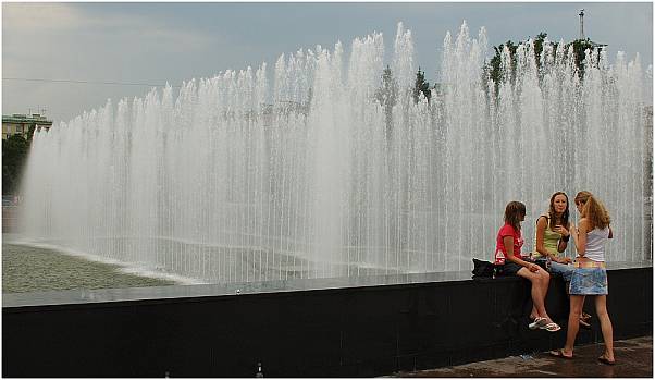 spring fountain in St.Petersburg(RU)